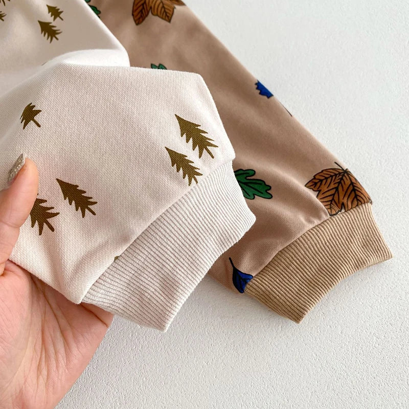 Newborn Baby Boy Girl Clothing Sets Spring Clothes 2PCS Outfits Long Sleeve Hoodie Top Sweatshirt+Elastic Pants Baby Items