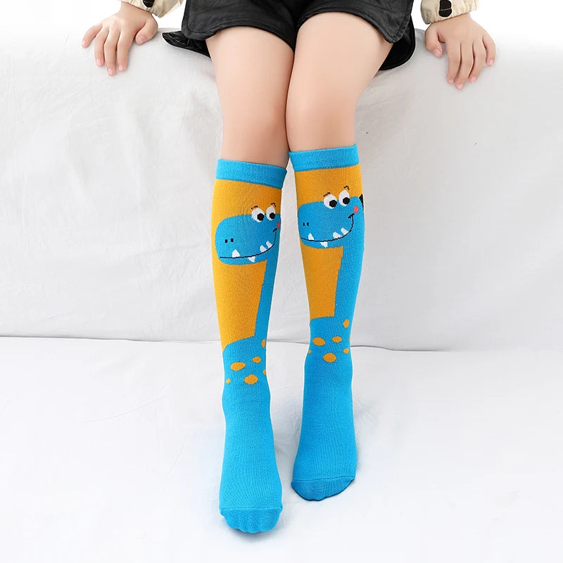 Children warmer ankle short lovely socks Cartoon Cute Kids Girl Knee High Socks infant cotton Baby Animal Over Knee Socks girls