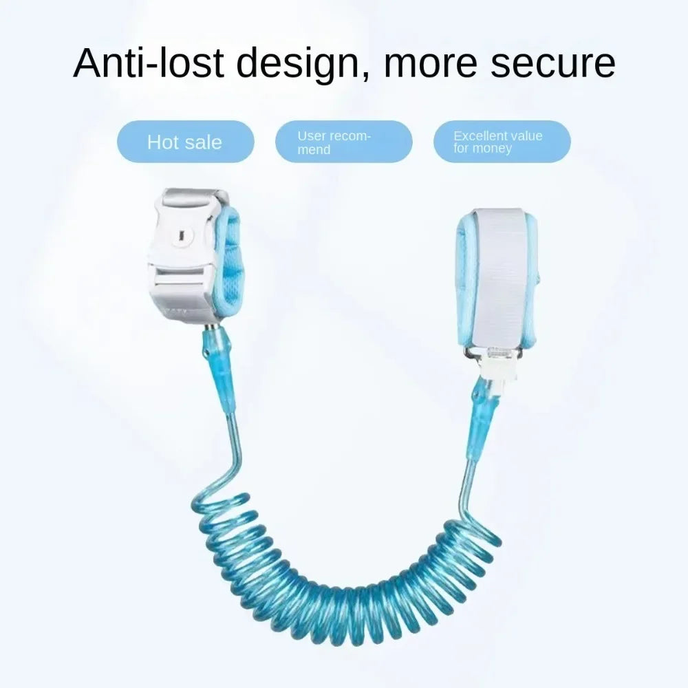 Upgraded Children's loss prevention bracelet;Key lock with anti release rope;Children's anti loss traction rope when going out