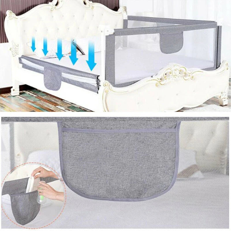 1pc Baby Bed Fence Baby Bed Rail Child Bed Barrier for Kids Bed Fence for Children's Bed Protection Kids Safety Railings
