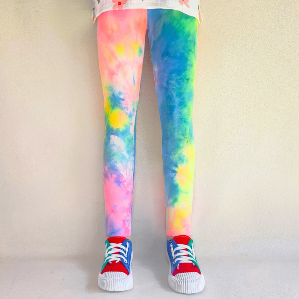 Sweet Girls Leggings Girls Printing Leggings Baby Kids Trousers For Children Flower Skinny Elasticity Pencil Pants