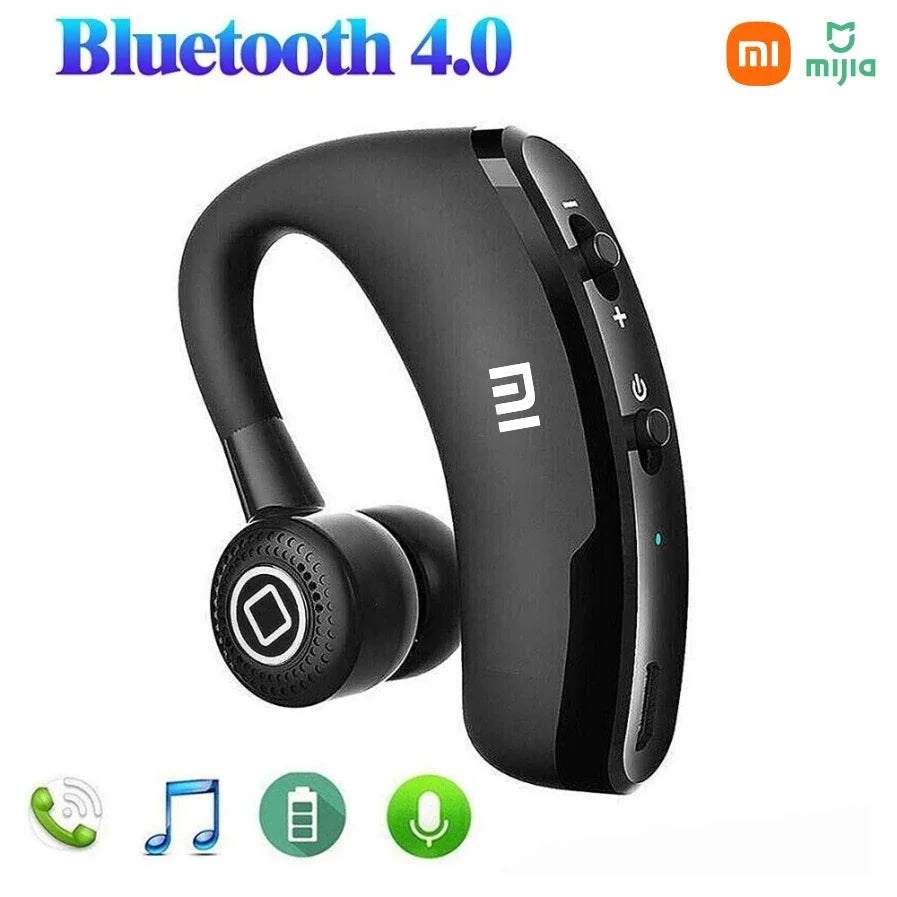 XIAOMI V9 Bluetooth Single Ear Sports Hanging Earphones with Microphone HD Music Business Touch Control Earphones