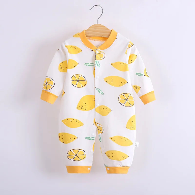 Newborn baby clothes Cotton Warm Baby Wear Clothes Fashion Cartoon mickey Print 0-12month baby Romper