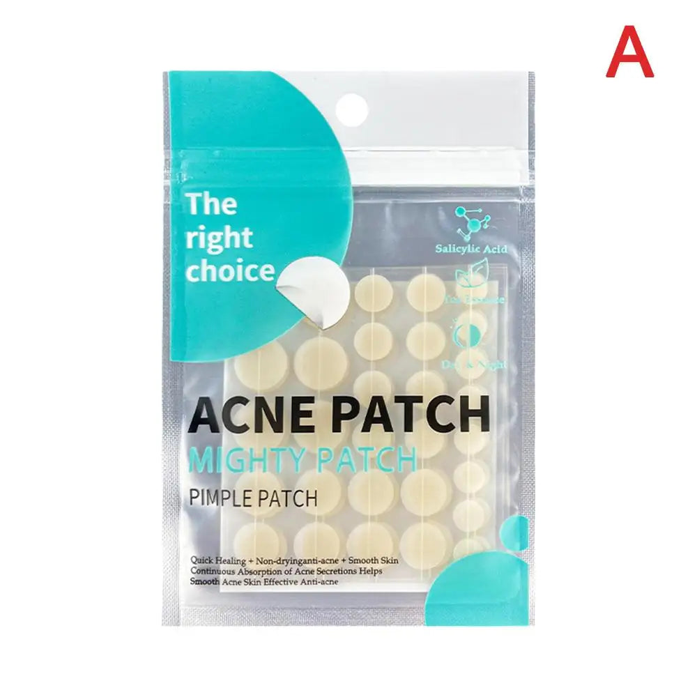 30pcs Acne Pimple Patches Invisible Removal Pimple Anti-Acne Hydrocolloid Patches Spots Mark Concealer Waterproof Repair Sticker