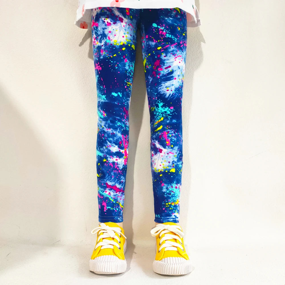 Sweet Girls Leggings Girls Printing Leggings Baby Kids Trousers For Children Flower Skinny Elasticity Pencil Pants