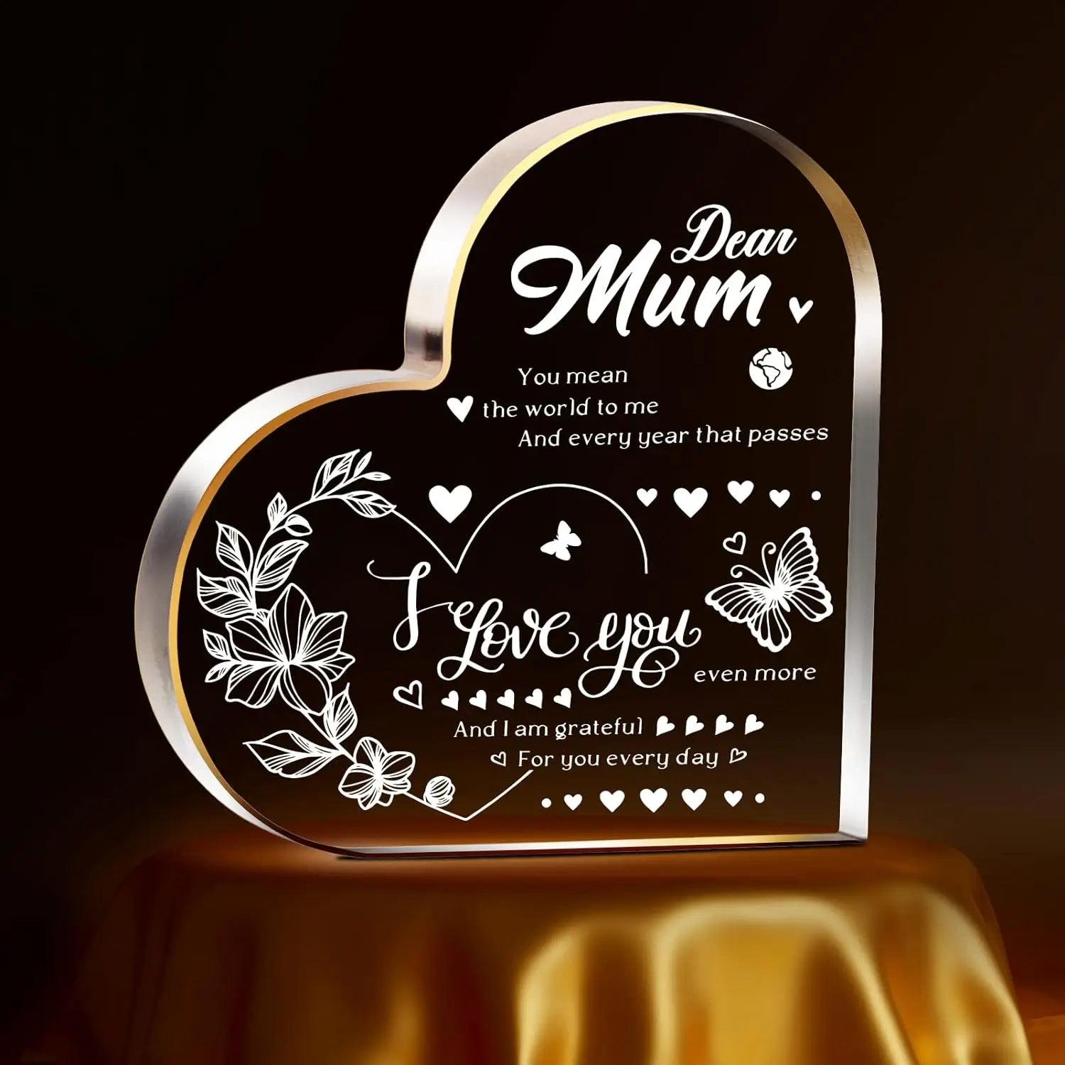 Unique Mum/Mummy Gifts Idea for Mother's Day Present, Personalised Paperweight Plaque Keepsake Present for Mum