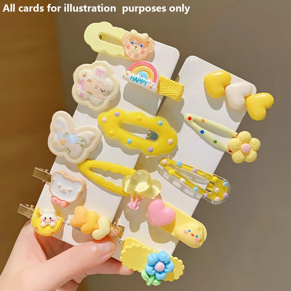 14 Pieces of Cute Yellow Hair Clips Are Sweet and Versatile