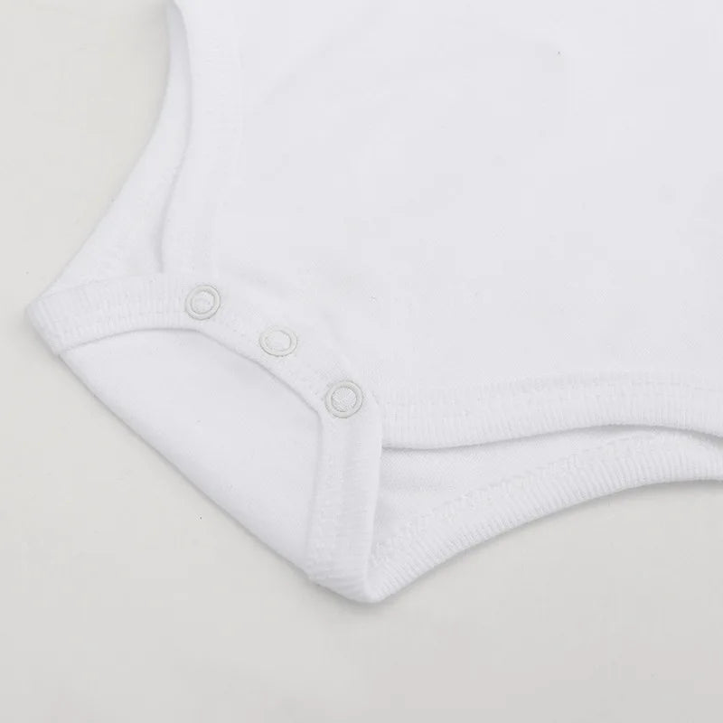 Baby Clothes 100% Cotton Solid White Long Sleeve Bodysuits Newborn Baby Rompers Baby Boys Gitls Jumpsuit Infant Pajamas