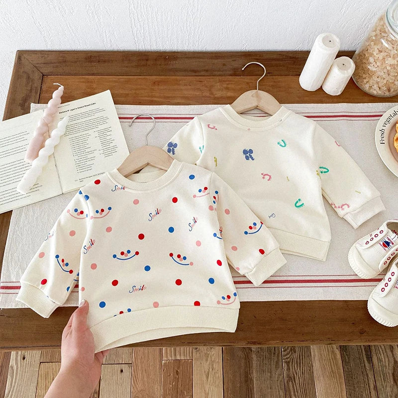 Newborn Baby Boy Girl Clothing Sets Spring Clothes 2PCS Outfits Long Sleeve Hoodie Top Sweatshirt+Elastic Pants Baby Items