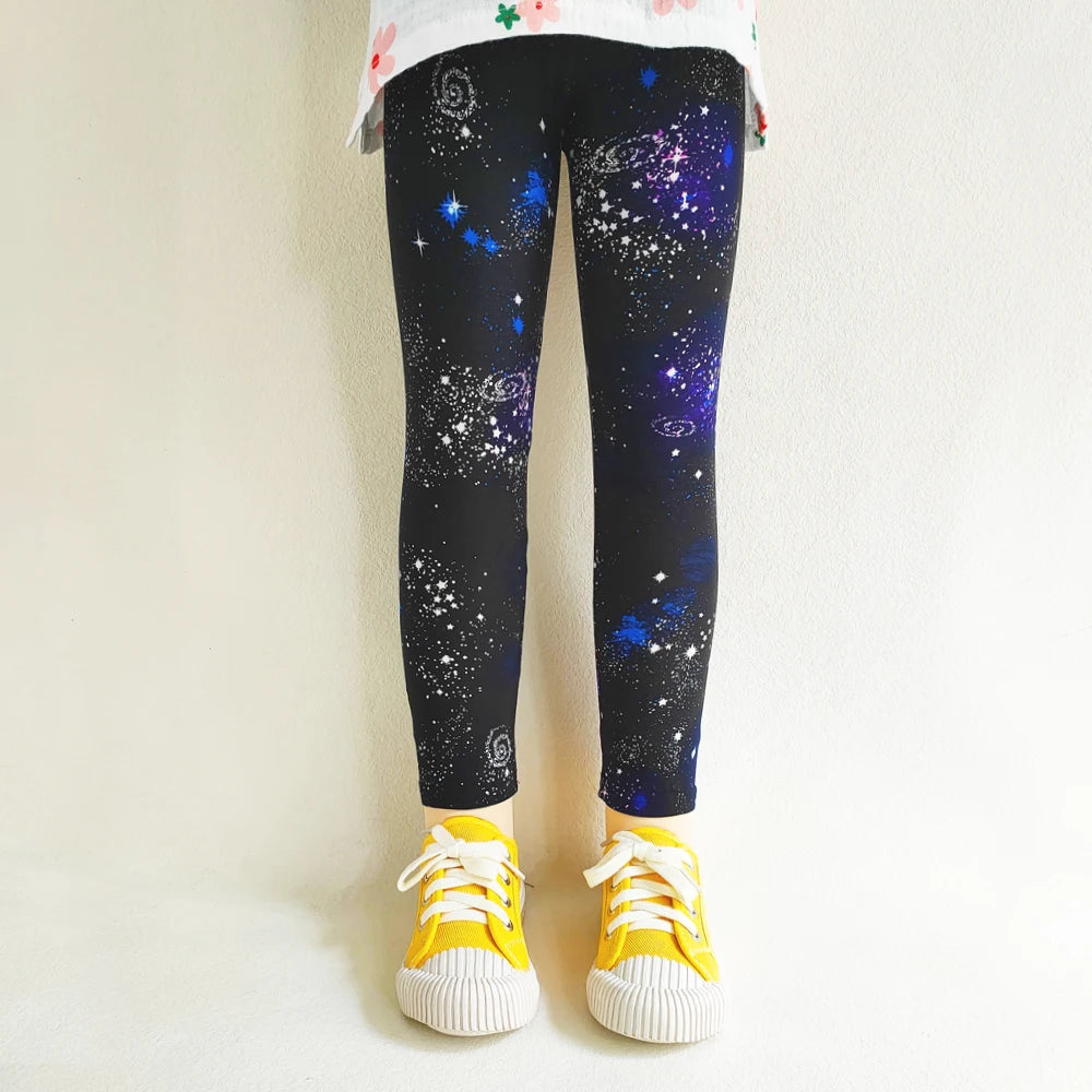 Sweet Girls Leggings Girls Printing Leggings Baby Kids Trousers For Children Flower Skinny Elasticity Pencil Pants