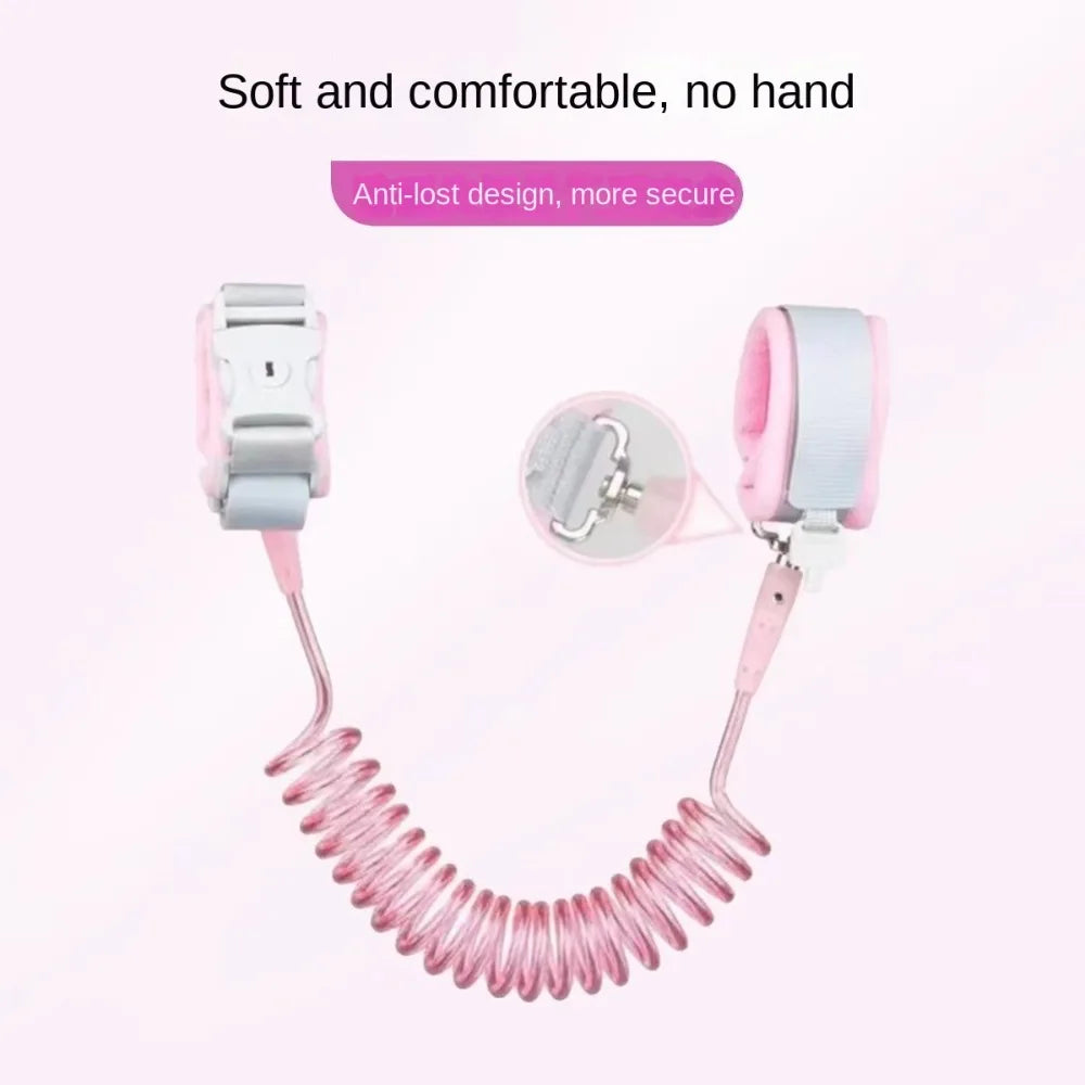 Upgraded Children's loss prevention bracelet;Key lock with anti release rope;Children's anti loss traction rope when going out