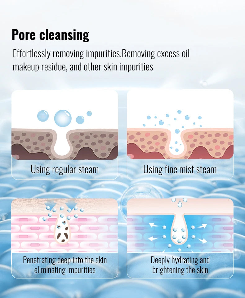 KSKIN Custom Hot Sale Face Mist Spray Portable Facial Steamer For Face Professional Ionic Facial Steamer