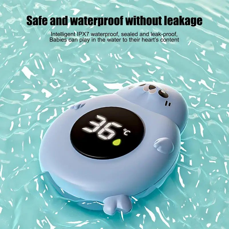 Baby Bath Temperature Monitor LED Display Bath Thermometer Cartoon Digital Water Temperature Meter Bath Floating for Kids Toddle
