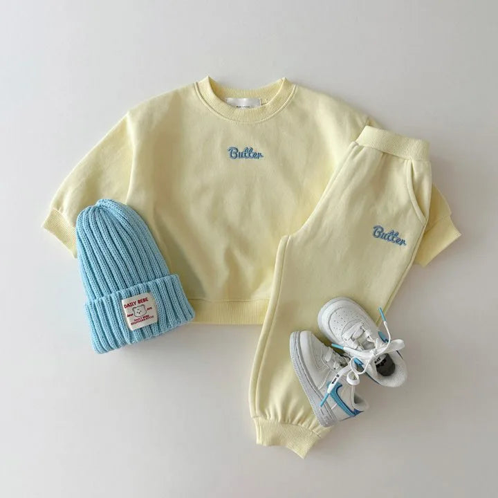 Fashion girls Toddler Baby Korea Clothing Fall Clothes Sets Baby Boys Set Kids Sports Bear Sweatshirt Pants 2Pcs 2 to 8 year