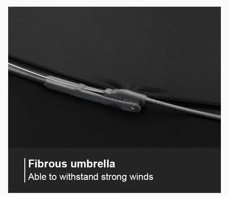 Windproof Automatic Umbrella With LED Flashlight Reflective Stripe Reverse Light Umbrellas Rain Men Women Large Folding Parasol