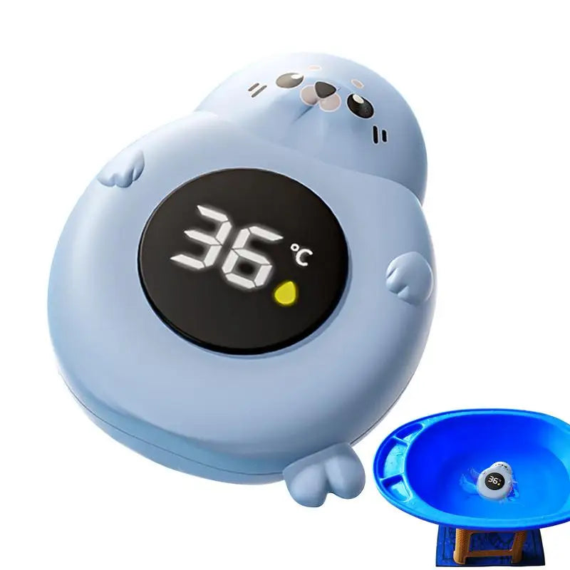 Baby Bath Temperature Monitor LED Display Bath Thermometer Cartoon Digital Water Temperature Meter Bath Floating for Kids Toddle