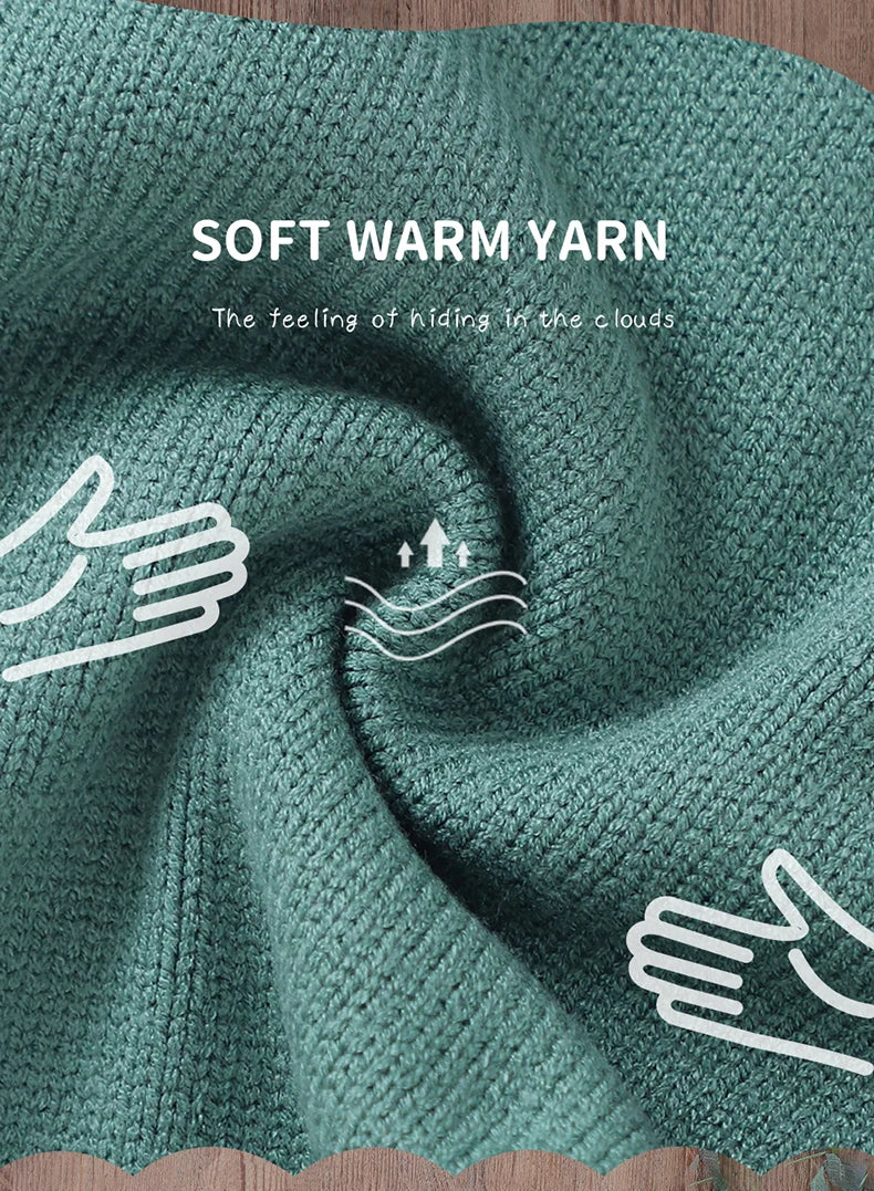 Baby Clothes Set Knit Newborn Girl Boy Long Sleeve Pullover Pants 2PC Fashion Solid Warm Infant Sweater Trousers Leggings Autumn