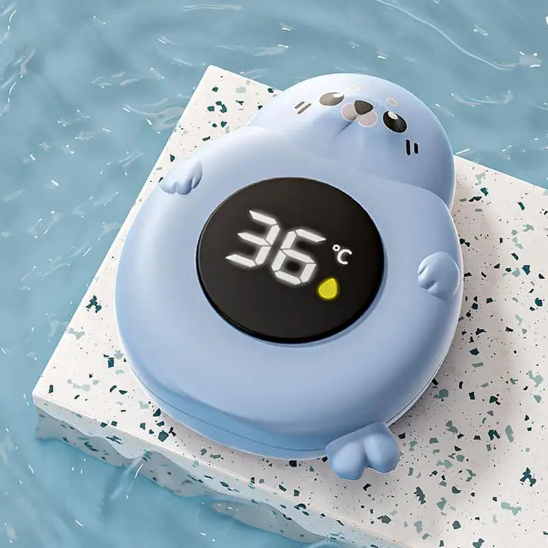 Baby Bath Temperature Monitor LED Display Bath Thermometer Cartoon Digital Water Temperature Meter Bath Floating for Kids Toddle