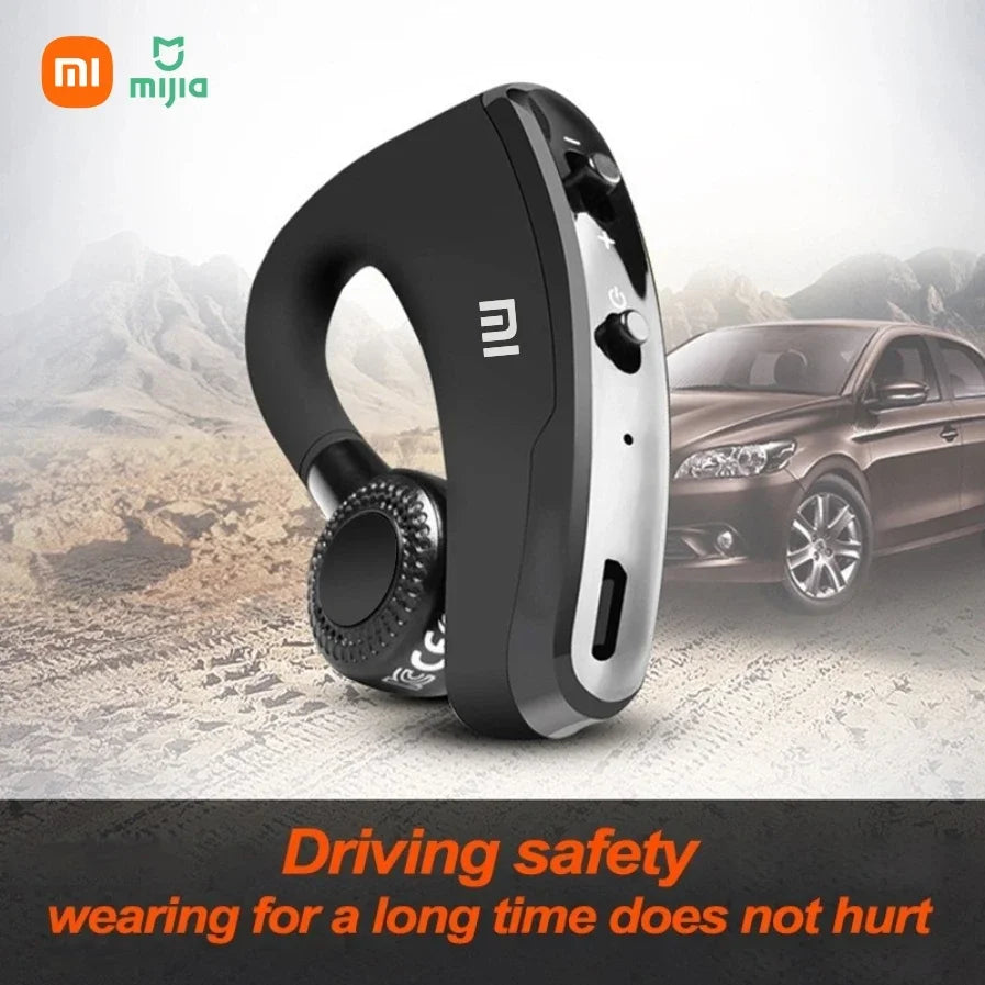 XIAOMI V9 Bluetooth Single Ear Sports Hanging Earphones with Microphone HD Music Business Touch Control Earphones