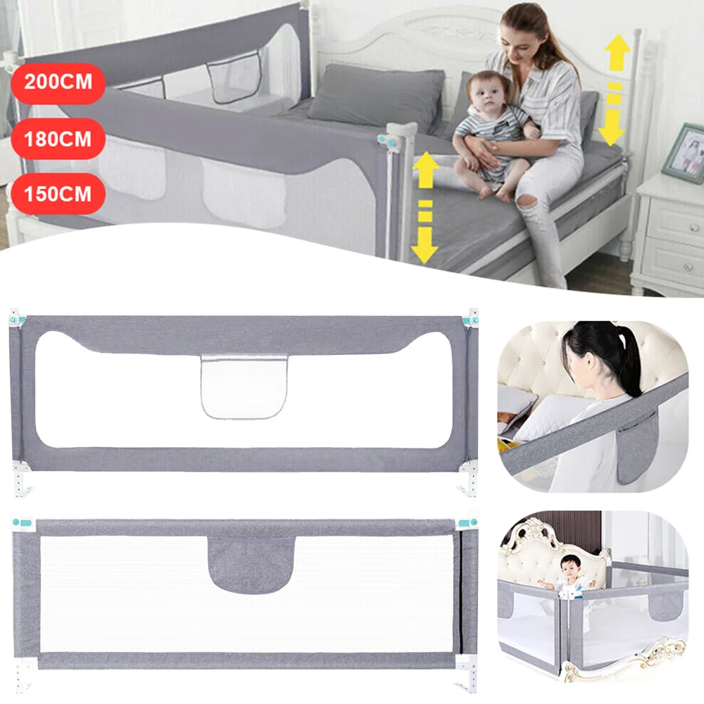 1pc Baby Bed Fence Baby Bed Rail Child Bed Barrier for Kids Bed Fence for Children's Bed Protection Kids Safety Railings