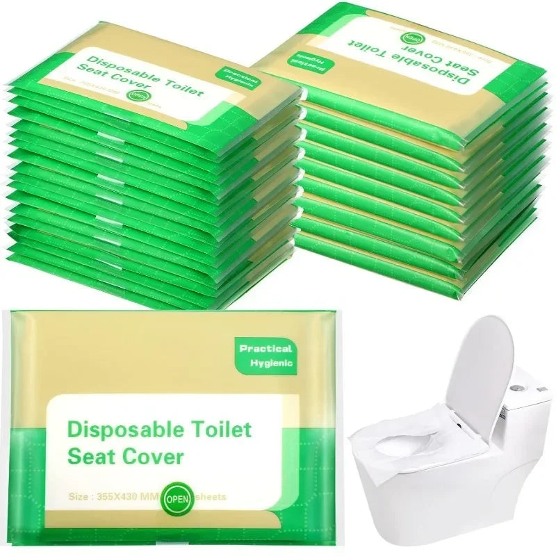 Disposable Toilet Seat Cover Portable Travel Camping Hotel Bathroom Degradable Waterproof Toilet Mat Bathroom Accessories