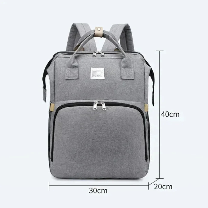Mommy Diaper Bags Baby Bed Mother Large Capacity Nappy Milk Bottle Backpacks with Changing Mat Convenient Baby Nursing Bags