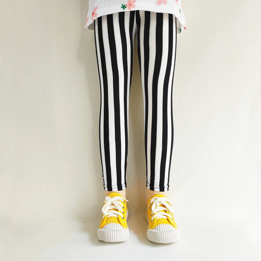 Sweet Girls Leggings Girls Printing Leggings Baby Kids Trousers For Children Flower Skinny Elasticity Pencil Pants