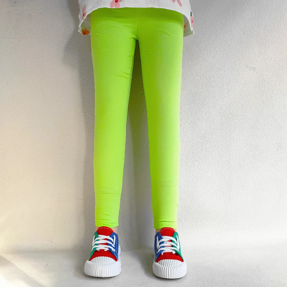 Sweet Girls Leggings Girls Printing Leggings Baby Kids Trousers For Children Flower Skinny Elasticity Pencil Pants