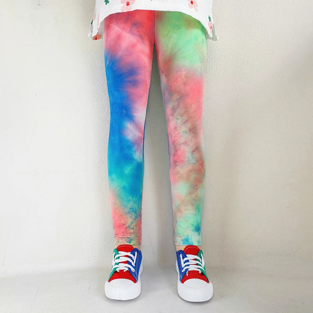 Sweet Girls Leggings Girls Printing Leggings Baby Kids Trousers For Children Flower Skinny Elasticity Pencil Pants