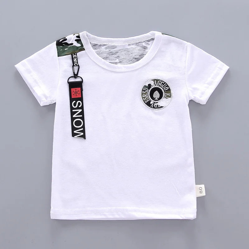 New Summer Baby Clothes Children Boys Short Sleeved Suit T-Shirt Shorts 2Pcs/Sets Toddler Fashion Casual Costume Kids Tracksuits