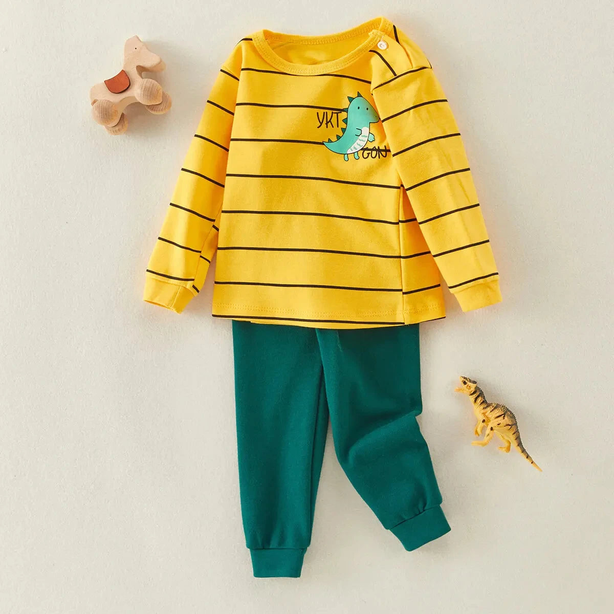 Autumn Autumn Baby Boy's Clothes girls clothes 2 to 8 years Pajamas Home Clothes Long Pants T-shirt Cartoon Underwear 2-Piece