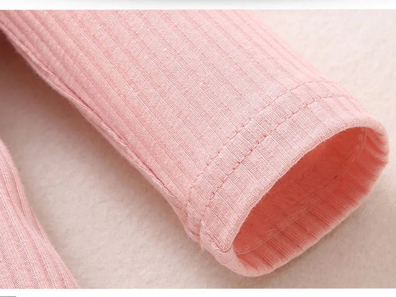 Newborn Baby Girls Clothes Infant Long Sleeve Ruffle Romper Bodysuits+Pants+Bow Headband 3Pcs Suit Children Toddler Outfit A422