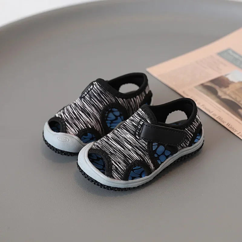 Summer Baby Girls Boys Sandals Children Beach Sandals Soft Bottom Non-slip Infant Shoes Kids Outdoor Anti-collision Shoes