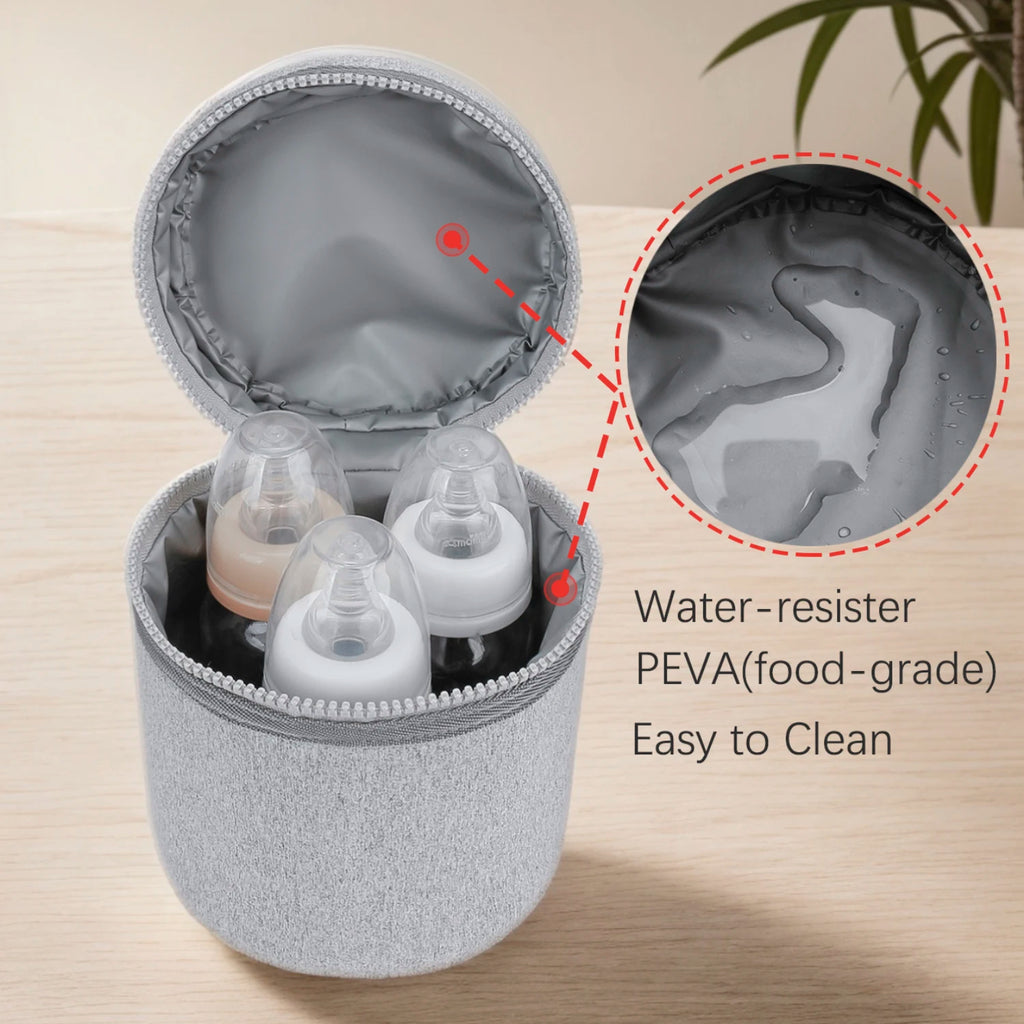 Waterproof bottle bag for baby and mother travel; milk bottle storage bag; mommy bag.
