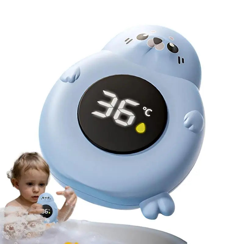 Baby Bath Temperature Monitor LED Display Bath Thermometer Cartoon Digital Water Temperature Meter Bath Floating for Kids Toddle