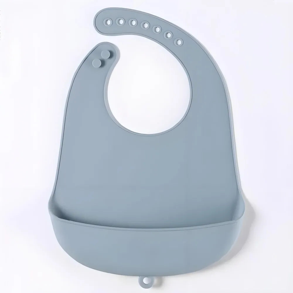 Waterproof Baby Bibs Baby Supplies CHILDREN'S Bibs Girls Boys Adjustable Soft Silicone Bibs Baby Feeding Supplies