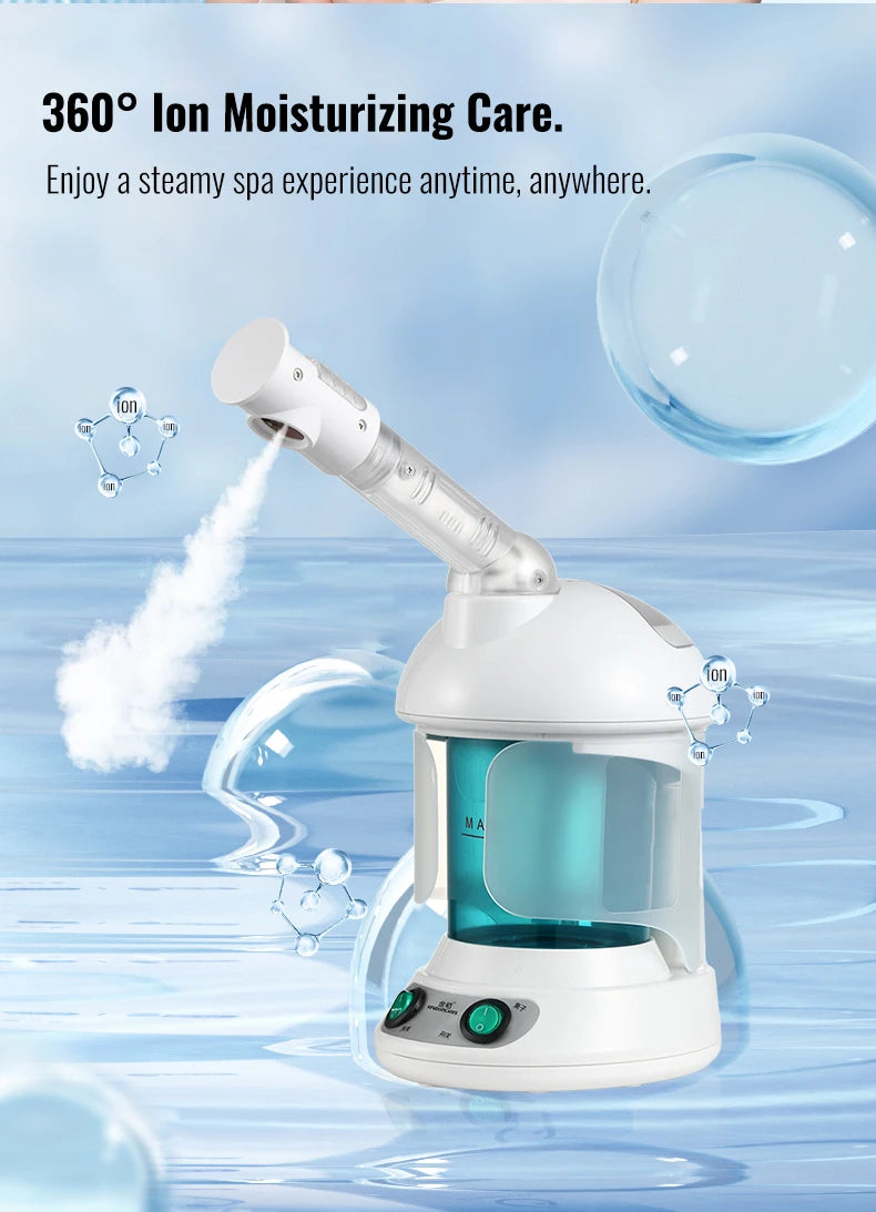 KSKIN Custom Hot Sale Face Mist Spray Portable Facial Steamer For Face Professional Ionic Facial Steamer