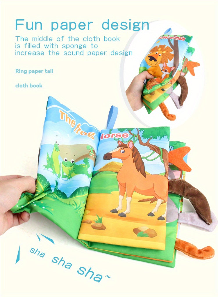 Baby Books -Baby Toys Gifts Touch Feel First Cloth Crinkle Soft Books Infant Tummy Time ToysLearning Sensory Baby Toys Stroller Toys Christmas Halloween Thanksgiving Gifts