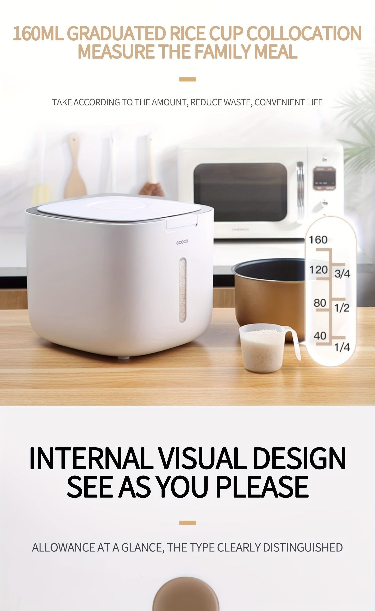 1pc Cylinder Rice Bucket, Insect-proof And Moisture-proof Thickened Containers For Rice, Cereals, Grains, Flours, Pet Food, Household Airtight Rice Dispenser, Food Storage Jar, Home Kitchen Supplies