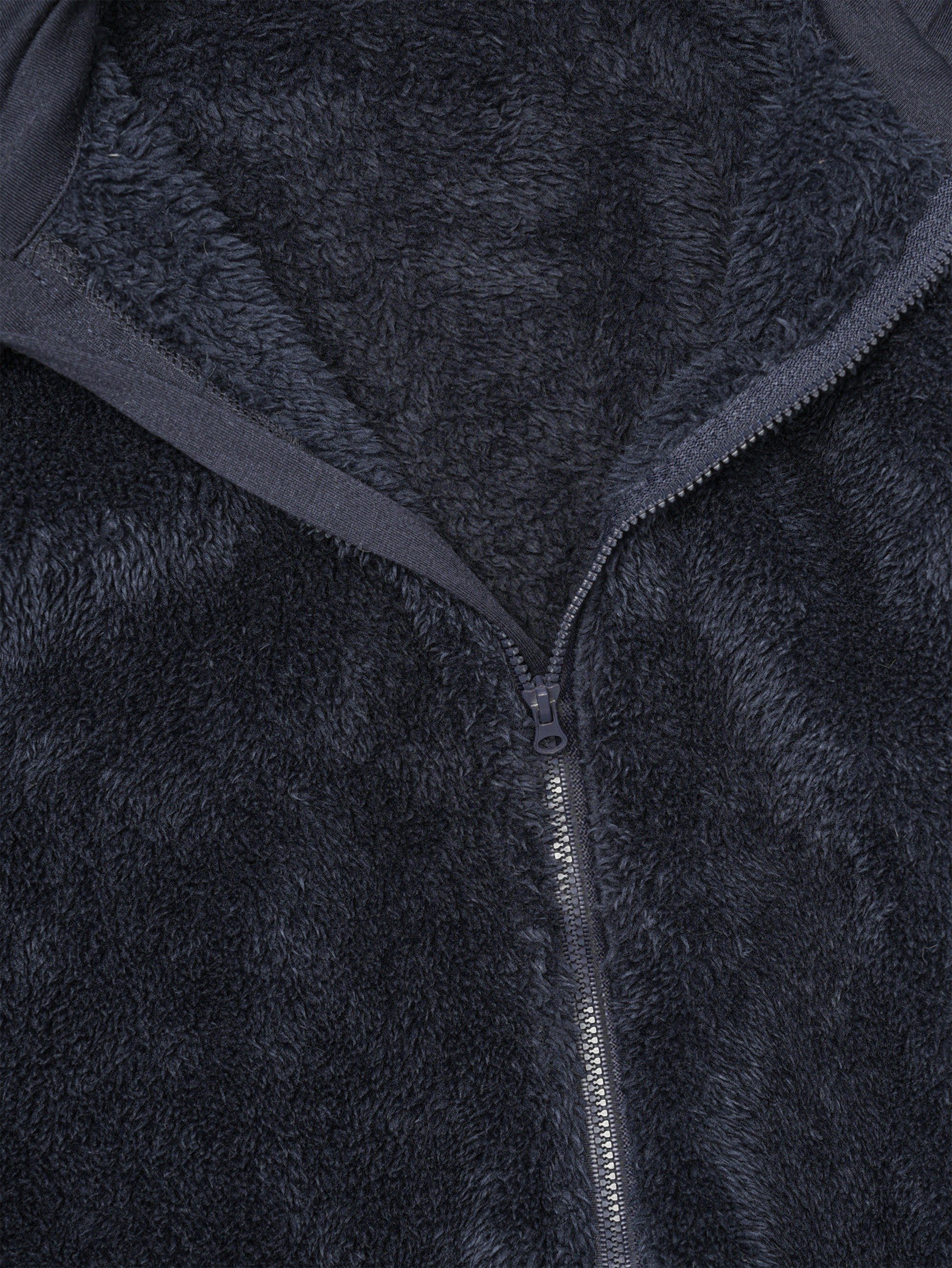 Skytwo Cozy Navy Blue Polar Fleece Baby Jumpsuit with Cute Bear Ears Hood - Soft, Warm, Windproof, Easy-Diaper Zipper, Elastic Cuffs for Winter Comfort, Baby Romper, Perfect for Outdoor