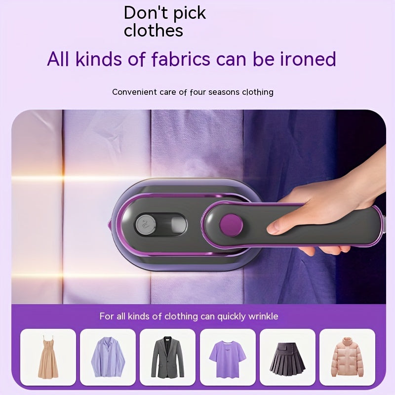 British Standard CY-601 Iron, Professional Level Handheld Ironing Machine with Large Capacity Water Tank, Supercharged Steam, Flat Perm/Hanging Perm, Dry and Wet Comfort for All Fabrics, No Battery Needed, 220-240V, British P