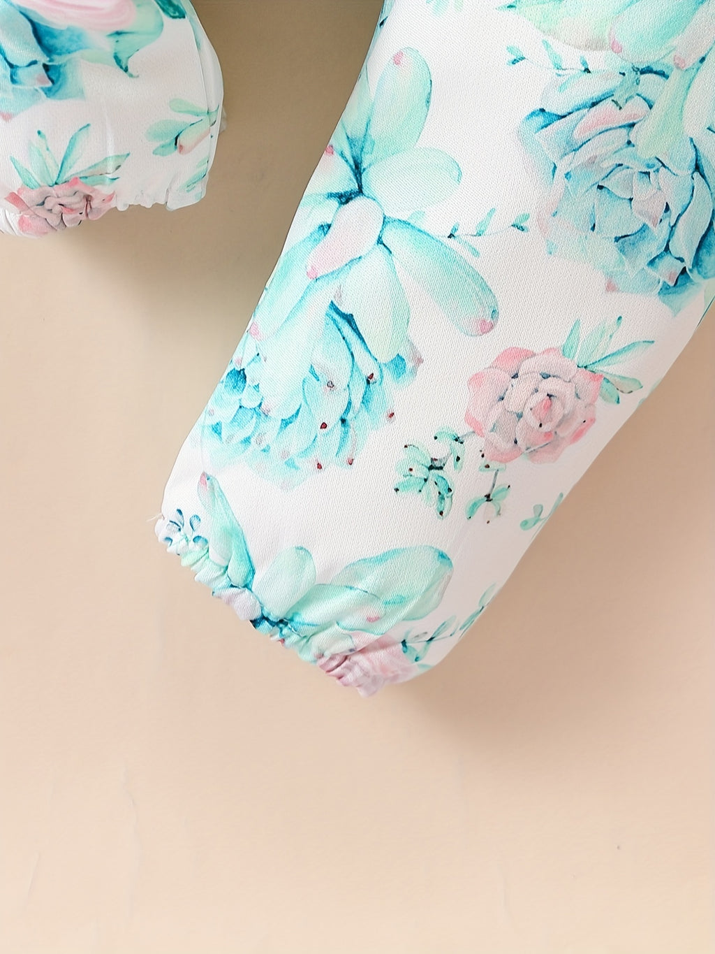 Cute Baby 3pcs Outfits - Floral/leopard Pants & Ruffle Long Sleeve Infant Romper & Headband Set Outdoor Set