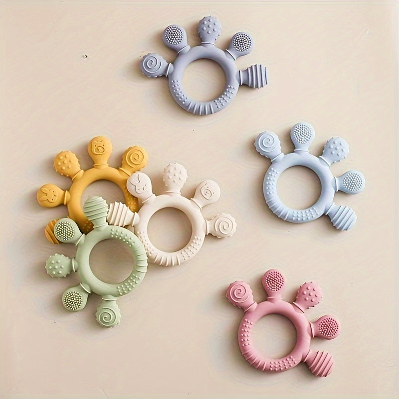 Baby Teething Toys, Baby Teethers, Food Grade Silicone Teethers,, Baby Care Rings, Toys, Gifts for Kids, Newborn Accessories