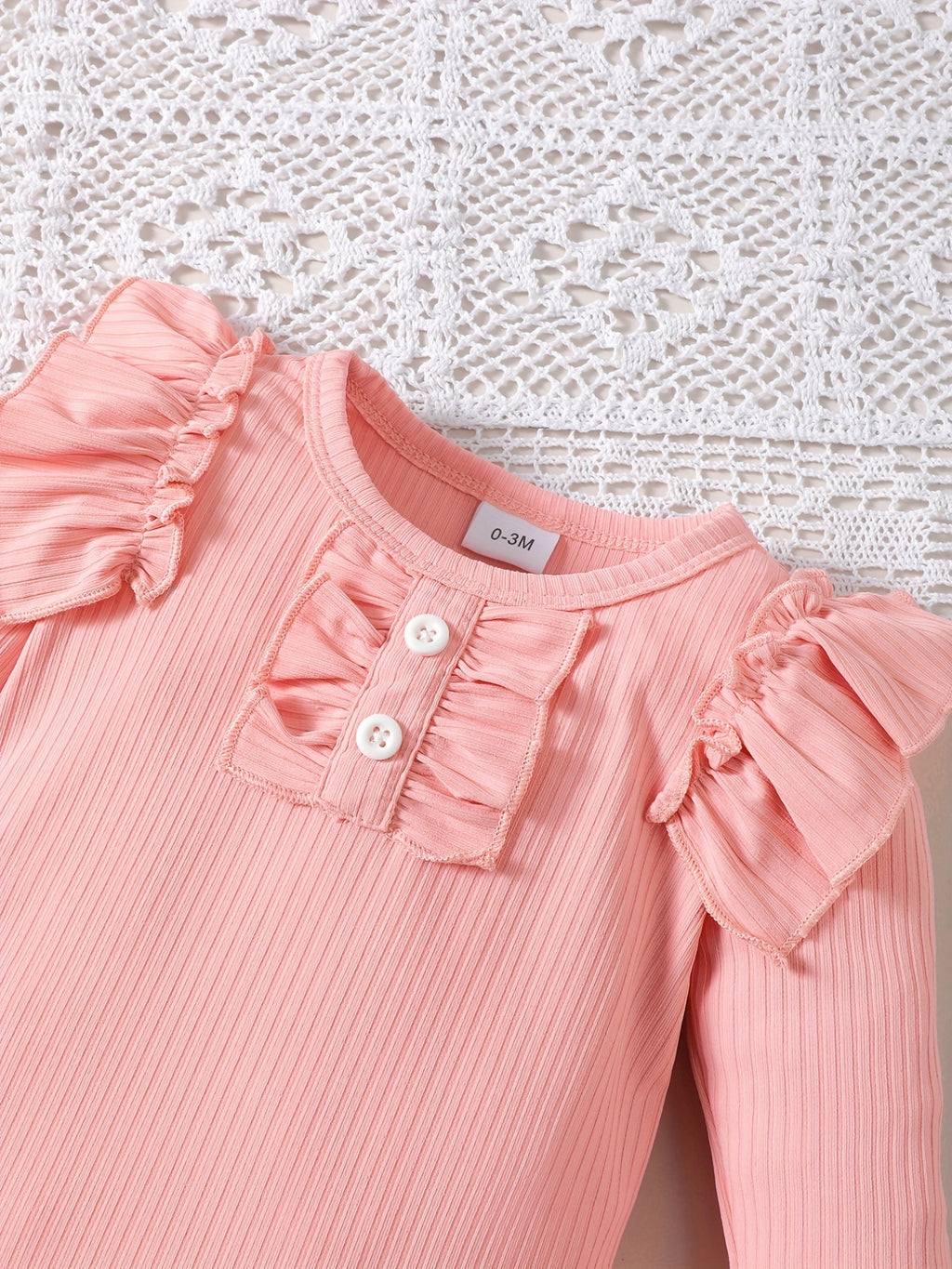 Cute Baby 3pcs Outfits - Floral/leopard Pants & Ruffle Long Sleeve Infant Romper & Headband Set Outdoor Set