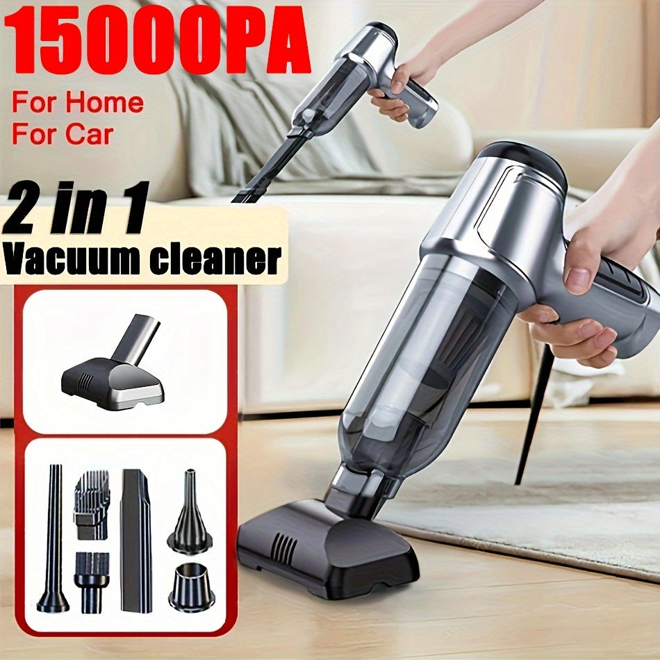 1pc Vacuum Cleaner 15000PA Wireless Handheld Vacuum Cleaner Home Appliance Car Vacuum Cleaner Wireless Handheld Car Vacuum Vacuuming And Blow 2in 1 Portable Strong Suction Cleaner Vacuum Accessories Cleaning Accessories Small