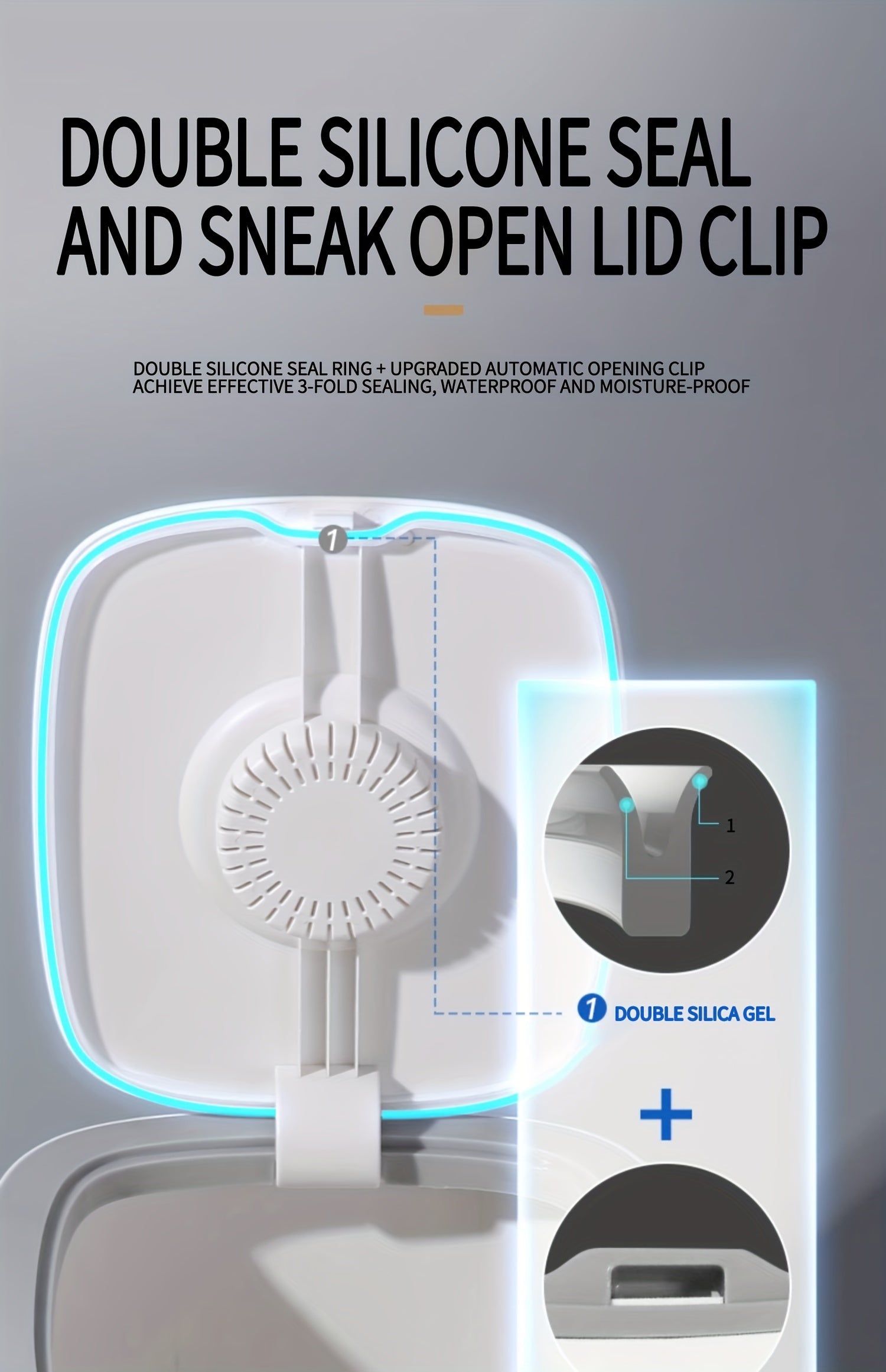 1pc Cylinder Rice Bucket, Insect-proof And Moisture-proof Thickened Containers For Rice, Cereals, Grains, Flours, Pet Food, Household Airtight Rice Dispenser, Food Storage Jar, Home Kitchen Supplies