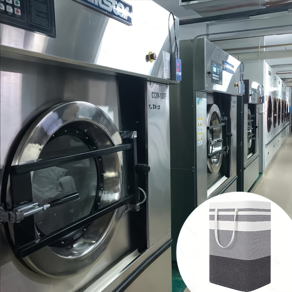 Large Laundry Basket, Freestanding with Expandable Folding Clothes Rack, Suitable for Dorm and Home Clothing Toys - Gradient Gray, 74.99L, Suitable for Hotel, Laundry Baskets