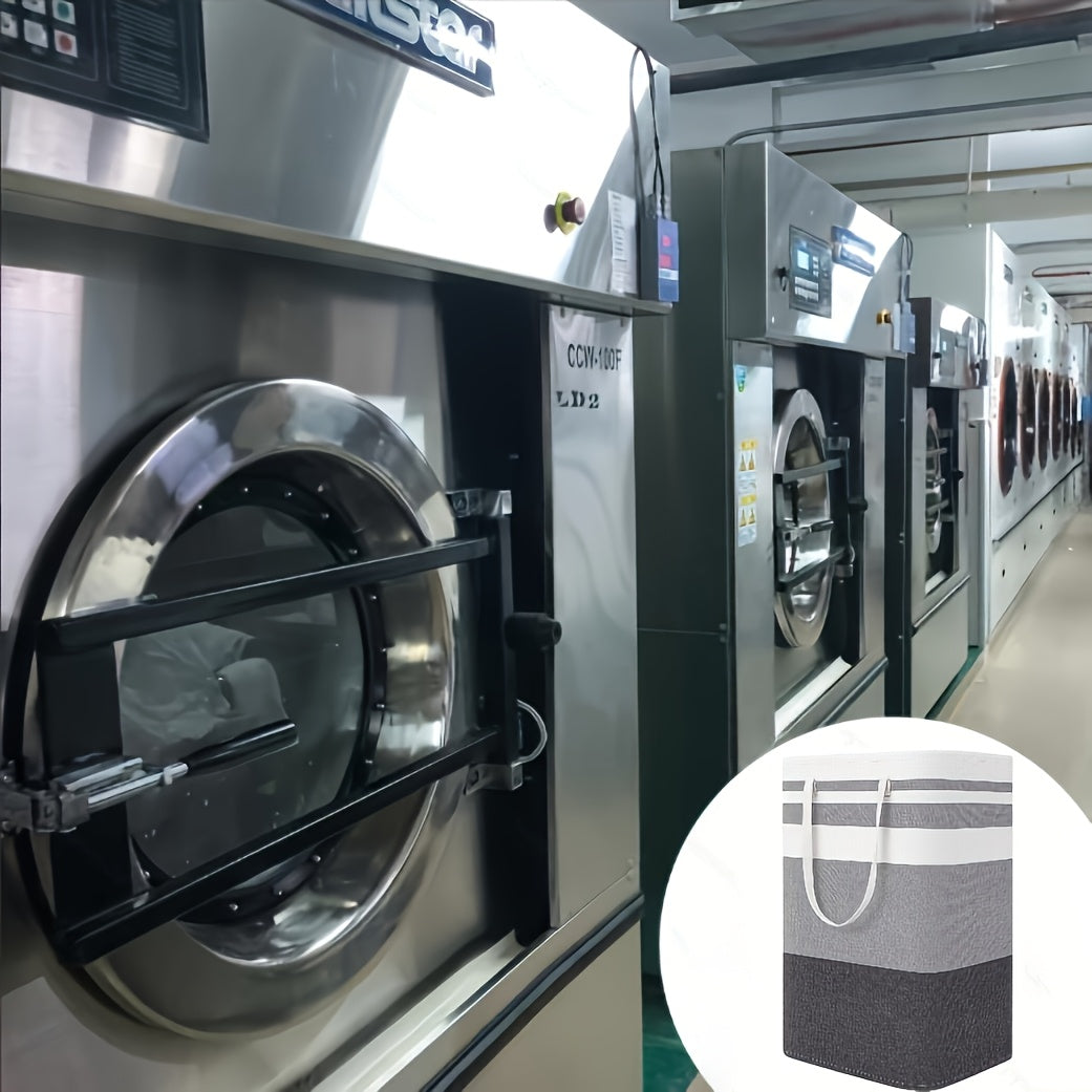 Large Laundry Basket, Freestanding with Expandable Folding Clothes Rack, Suitable for Dorm and Home Clothing Toys - Gradient Gray, 74.99L, Suitable for Hotel, Laundry Baskets