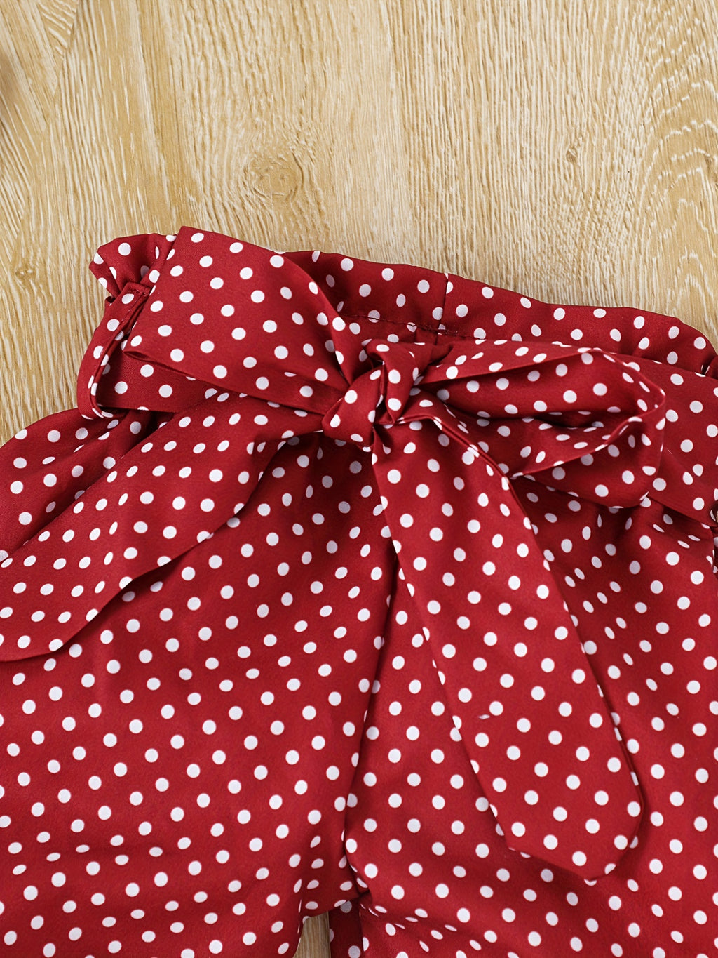 2pcs Baby Girl's Stylish Set, "Isn't She Lovely" Print Long Sleeve Onesie + Polka Dot Pants, Comfy Trendy Outfit Outdoor Clothing