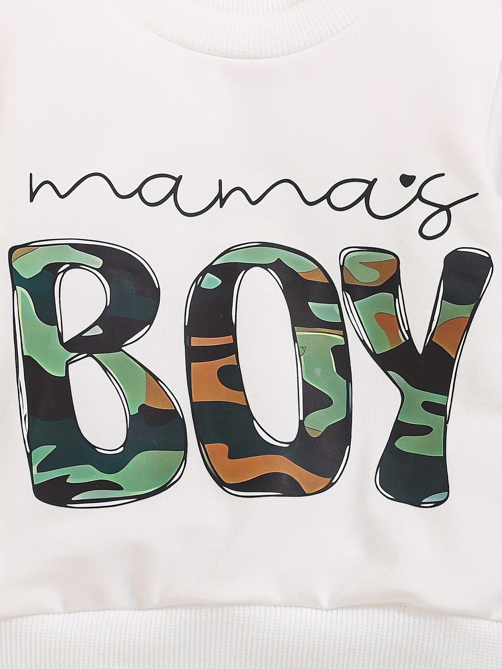 Toddler Baby Boy MAMA'S BOY Letter Print Sweatshirt Top Elastic Waist Sweatpants Outdoor Set, Outdoor Cloth